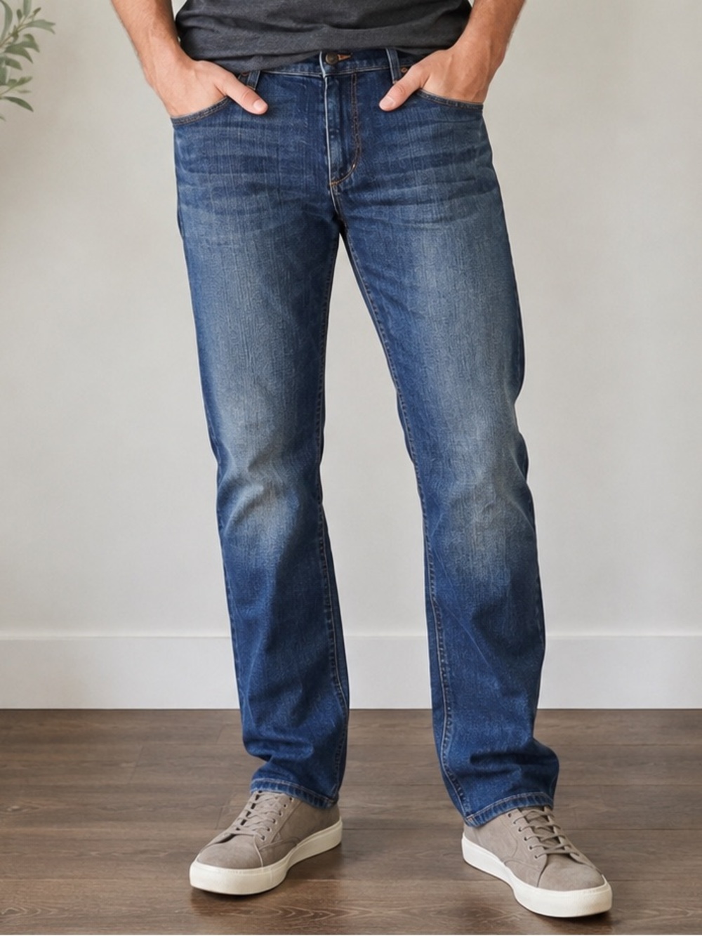 Joe’s Jeans Men’s Blue Stretch Denim Straight Leg Jeans 36x31
